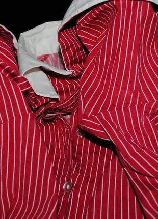 Сорочка hennes xs / s швеція блуза жіноча літнє червона з...5 фото