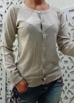 Кофта м'яка жіночий светр на ґудзиках світла ніжна s/m ан.3 фото