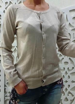 Кофта м'яка жіночий светр на ґудзиках світла ніжна s/m ан.4 фото