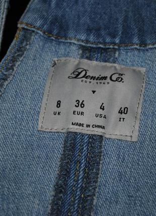 Комбінезон джинсовий бренд denim s германія з вишивкою та кишеня.8 фото