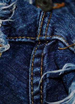 Шорти s / m німеччина жіночі джинсові рвані з бахромою висо...9 фото