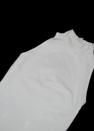 Базовий топ футболка h&m (швеція m/l під горло біла водолазка...2 фото