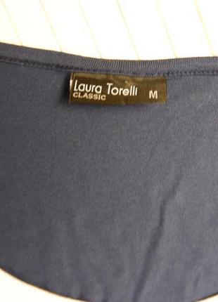Кофта laura torelli світшот футболка 2 в 1 накидка реглан сині...5 фото