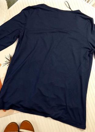 Кофта laura torelli світшот футболка 2 в 1 накидка реглан сині...6 фото