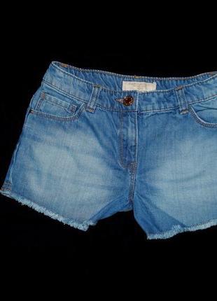 Шорти next бренд джинсові на дівчинку 11 12 років блакитні з бахр3 фото