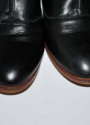Туфлі запалення office шкіряні закриті низький каблук натуральна.4 фото