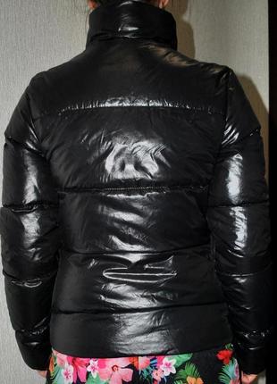 Куртка пуховик чорний бренду adidas оригінал теплу без капю...2 фото