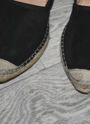 Туфлі clarks мокасини лофери чорні еспадрільї замшеві натура...5 фото