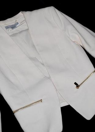 Піджак жіночий кремовий швеція h&m xs/s приталений ніжний у...2 фото