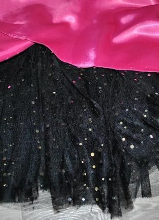 Платье disney розовое со стразами пышное новогоднее нарядное 9...2 фото
