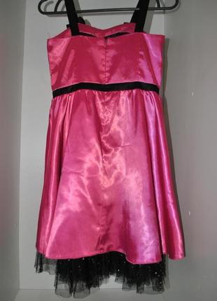 Платье disney розовое со стразами пышное новогоднее нарядное 9...4 фото