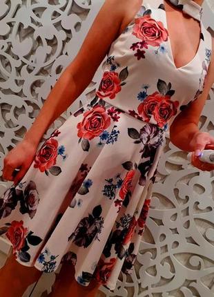 Сукня ніжне квіткове літній з німеччини жіноча щільне нарядів...9 фото