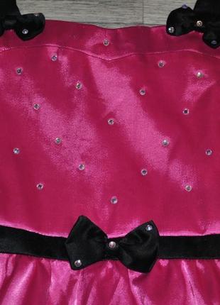 Платье disney розовое со стразами пышное новогоднее нарядное 9...7 фото