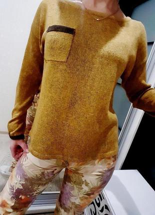 Світшот светр гірчичний s кофта крутий річний bershka next ре...7 фото