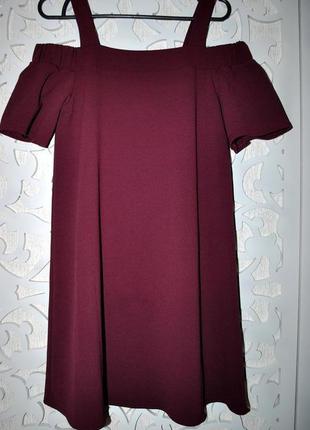 Сукня new look s-m бургунд марсала модне круте шикарне лондон5 фото