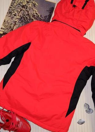Куртка s спортивна зимова коралова лижна яскрава з капюшоном...6 фото