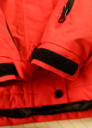 Куртка s спортивна зимова коралова лижна яскрава з капюшоном...9 фото