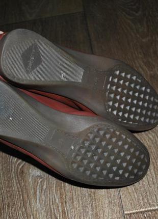 Лофери сліпони туфлі шкіряні коричневі натуральні 37 24 см4 фото