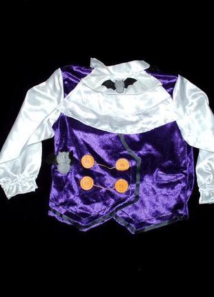 Блуза кофта маскарад на хлопчика 1,5-2 роки хелловін фіолетовий9 фото