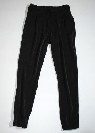 Штаны женские черные бренд stradivarius м прогулочные с карман...7 фото