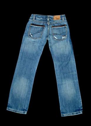Крутые женские джинсы denim германия темные синие плотные прям...5 фото