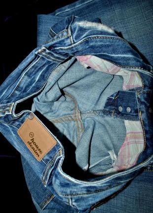 Крутые женские джинсы denim германия темные синие плотные прям...8 фото