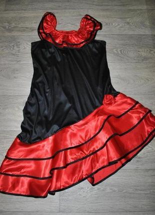 Сукня латинські бальні танці яскраве червоно чорне s іспанія6 фото