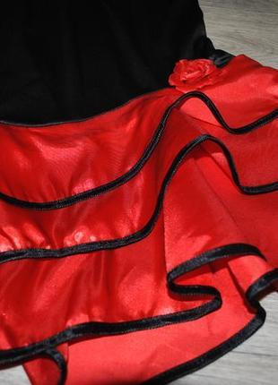 Сукня латинські бальні танці яскраве червоно чорне s іспанія7 фото
