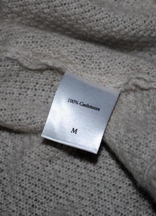 Кофта m накидка светр 100% pure кашемір кашеміровий капучино8 фото