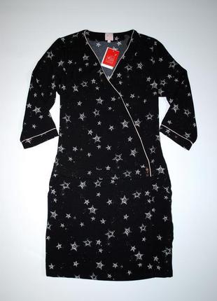 Плаття жіноче чорне бренд miss captain s британія візерунок6 фото