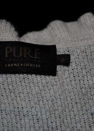 Кофта m накидка светр 100% pure кашемір кашеміровий капучино10 фото