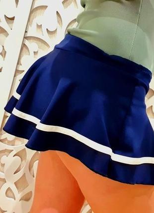 Спідниця нюанс! жіноча з шортами спортивна тенісна синя для т...2 фото