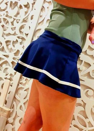 Спідниця нюанс! жіноча з шортами спортивна тенісна синя для т...10 фото