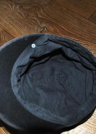 Чорна кепка на дівчинку цікава 52 бавовна 53 см5 фото