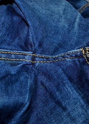 Джинси бренд amisu чиносы з вишивкою насичено сині з лампас...5 фото