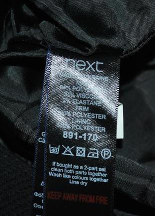 Сукня next s (xs) чорно-біле стильне ділове міді элегантн...6 фото