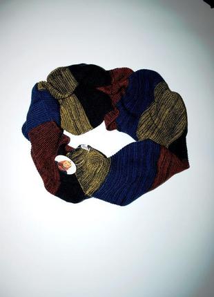Жіночий хомут снуд шарф шапка накидка в'язаний кольоровий німеччи