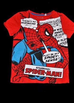Яскрава футболка spider man 116 см 6 років червона нова! сша marv2 фото