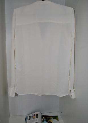 Блуза h&m xs s світло-молочного кольору ошатна стильна7 фото