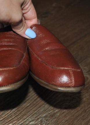 Продам коричневі туфлі шкіряні натуральна шкіра м'які зручні...5 фото