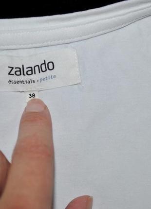 Майка бренд zalando німеччина біла стильна сток шикарна зона...5 фото