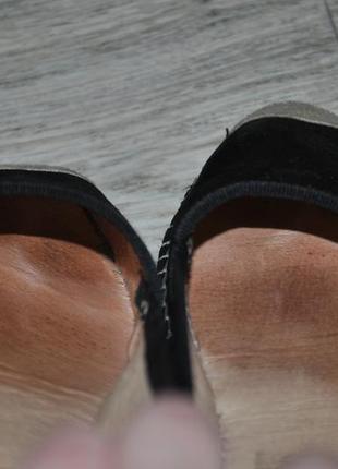 Туфли clarks мокасины лоферы черные эспадрильи замшевые натура...5 фото