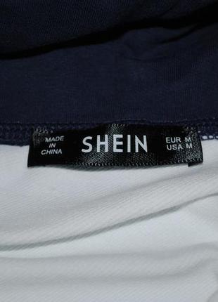 Толстовка м бренд shein світшот светр з капюшоном білий синій...8 фото