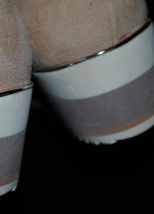 Туфлі 36 ніжні пудрові натуральний замш замшеві бренд van-dal6 фото