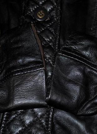Куртка zara m шкіряна натуральна шкіра з художньої обрабо...7 фото