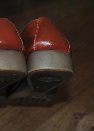 Лофери сліпони туфлі шкіряні коричневі натуральні 37 24 см м...4 фото