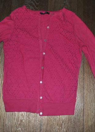Кофта dunnes на гудзиках рожевий светр брендовий s3 фото
