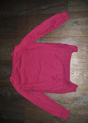 Кофта dunnes на гудзиках рожевий светр брендовий s5 фото