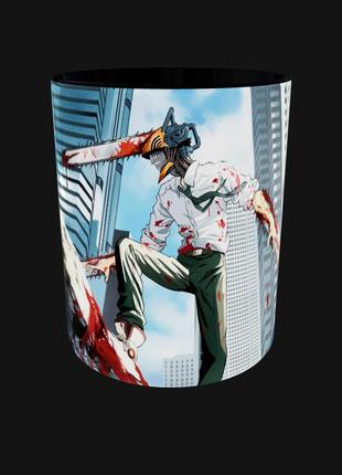 Чашка подарок кружка аниме человек бензопила (0548)
