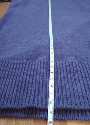 Плотный вязаный свитер сливового цвета5 фото